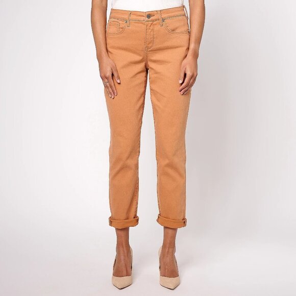 NYDJ Rust Brown Margot Girlfriend- Rust Brown Size Petite 20W - Picture 2 of 10